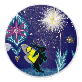 Lunar Moth Bunny Rabbit セラミックノブ