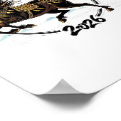 Lunar New Year 2026 Horse Chinese Zodiac Celebrati ポスター (角)