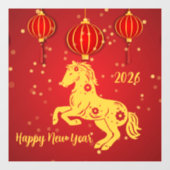 Lunar New Year 2026 | Year of the Horse ウィンドウサイン (シート)