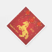 Lunar New Year 2026 | Year of the Horse スタンダードランチョンナプキン (角)