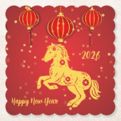 Lunar New Year 2026 | Year of the Horse ペーパーコースター (正面)