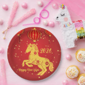 Lunar New Year 2026 | Year of the Horse ペーパープレート (パーティー)