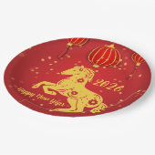 Lunar New Year 2026 | Year of the Horse ペーパープレート (アングル)