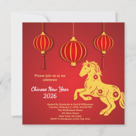 Lunar New Year 2026 | Year of the Horse 招待状