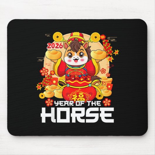 Lunar New Year 2026 Year Of The Horse Chinese New  マウスパッド (正面)