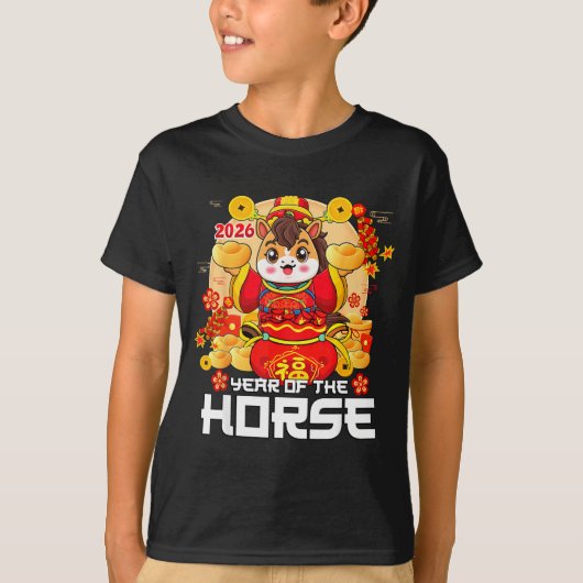 Lunar New Year 2026 Year Of The Horse Chinese New  Tシャツ (正面)