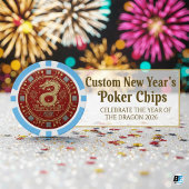 Lunar New Year Dragon 2026 Custom ポーカーチップ
