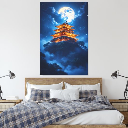 Lunar Palace in the Celestial Mountains キャンバスプリント (インサイチュ (寝室))