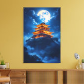 Lunar Palace in the Celestial Mountains キャンバスプリント (インサイチュ (リビング))