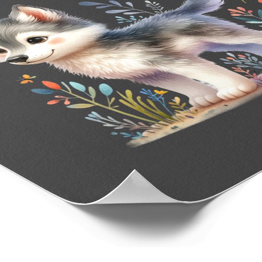 Lunar Pals - Baby Wolf Poster ポスター (角)