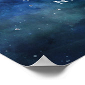 Lunar Sky Moon ハッピーエバーアフター 受付サイン ポスター (角)