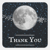 Lunar Thank You Stickers スクエアシール (正面)