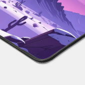 Lunar Wyrm – Purple Dragon Under the Moon Desk Mat デスクマット (コーナー)