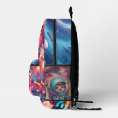 Luna's Galactic Adventure Backpack – 探索宇宙 プリントバックパック (右)