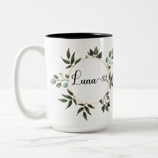 Luna's Mug 15oz (その他のオプションを参照) ツートーンマグカップ (左)