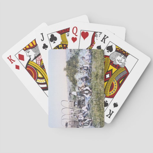 Lunch 1904年のカウボーイ(写真) トランプ (裏面)