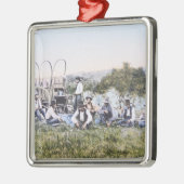 Lunch 1904年のカウボーイ(写真) メタルオーナメント (左)