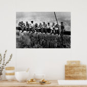 Lunch Atop A Skyscraper 1932 NYC Ironworkers Large ポスター (キッチン)