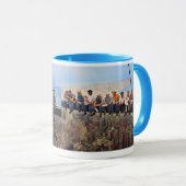 Lunch Atop A Skyscraper 1932 NYC Remastered Color  マグカップ (正面右)