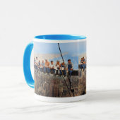 Lunch Atop A Skyscraper 1932 NYC Remastered Color  マグカップ (正面左)