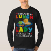 Lunch Boss Cafeteria Worker Lady Cook Lunch Lady Tシャツ (正面)
