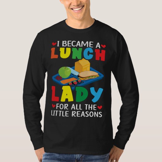 Lunch Boss Cafeteria Worker Lady Cook Lunch Lady Tシャツ (正面)