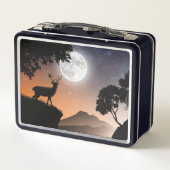 Lunch Box Cerf sous la lune orange メタルランチボックス (裏面)