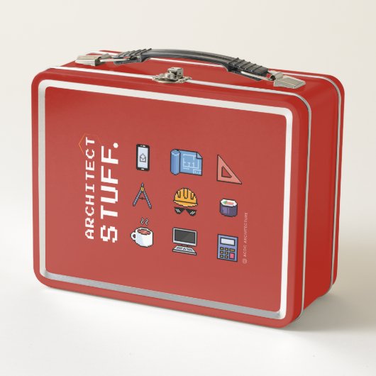 Lunch box en métal Architect Stuff メタルランチボックス (正面)