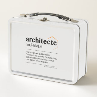 Lunch box en métal Architecte メタルランチボックス