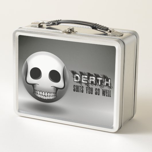 Lunch Box Skullmoji メタルランチボックス (正面)