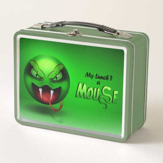 Lunch Box Snakemoji メタルランチボックス (正面)