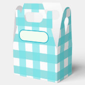 Lunch Box Vichy bleu ciel フェイバーボックス (オープン)