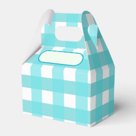 Lunch Box Vichy bleu ciel フェイバーボックス