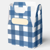 Lunch Box Vichy bleu marine フェイバーボックス (オープン)