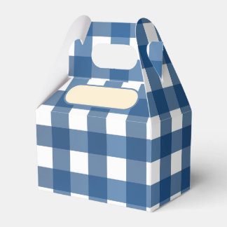 Lunch Box Vichy bleu marine フェイバーボックス