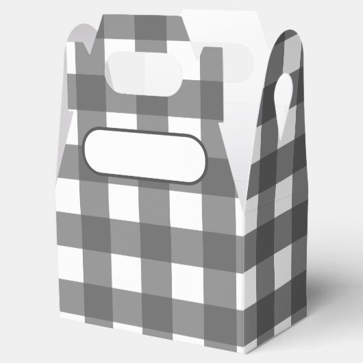 Lunch Box Vichy gris clair フェイバーボックス (オープン)