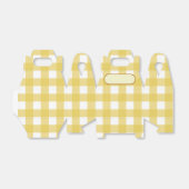 Lunch Box Vichy jaune clair フェイバーボックス (折り畳みなし)