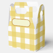 Lunch Box Vichy jaune clair フェイバーボックス (オープン)