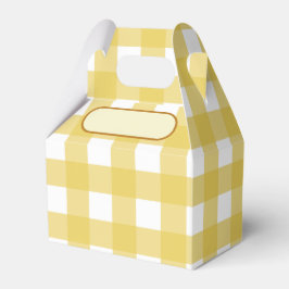 Lunch Box Vichy jaune clair フェイバーボックス