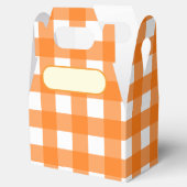 Lunch Box Vichy orange clair フェイバーボックス (オープン)
