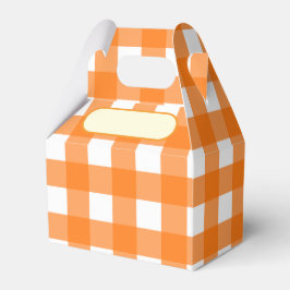 Lunch Box Vichy orange clair フェイバーボックス