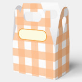 Lunch Box Vichy orange pastel フェイバーボックス (オープン)
