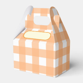 Lunch Box Vichy orange pastel フェイバーボックス