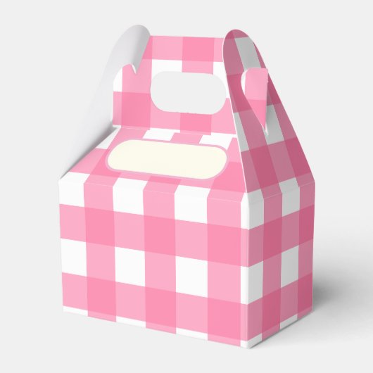 Lunch Box Vichy rose フェイバーボックス (正面サイド)