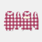 Lunch Box Vichy rouge cerise フェイバーボックス (折り畳みなし)