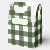Lunch Box Vichy vert d'Alsace フェイバーボックス (オープン)