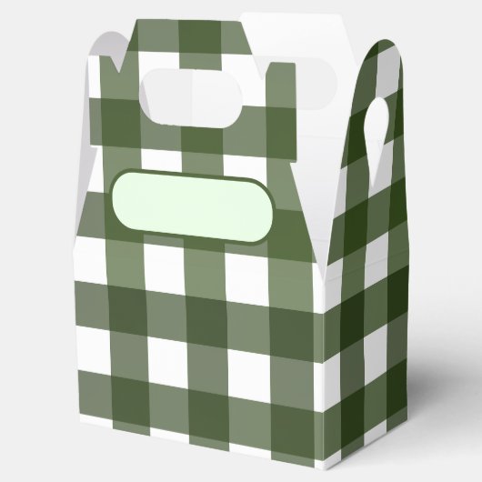 Lunch Box Vichy vert d'Alsace フェイバーボックス (オープン)