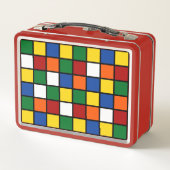Lunch box with cubist pattern Var01 メタルランチボックス (裏面)