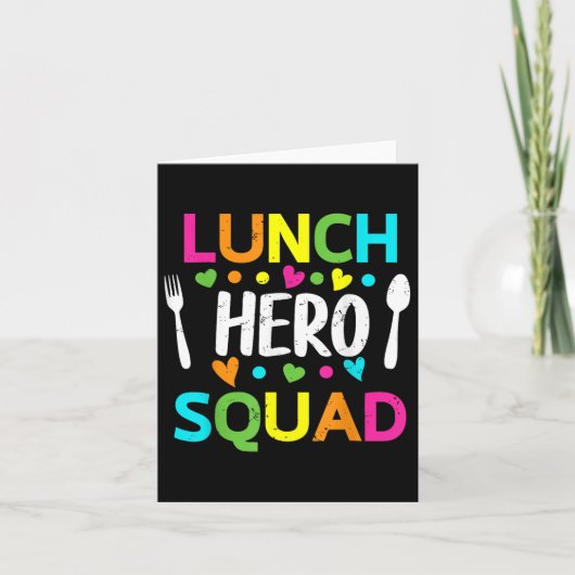 Lunch Hero Squad Funny Lady Cafeteria Squad Worker カード (正面)