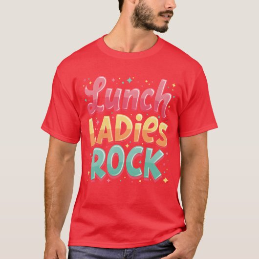Lunch Ladies Rock girl Tシャツ (正面)